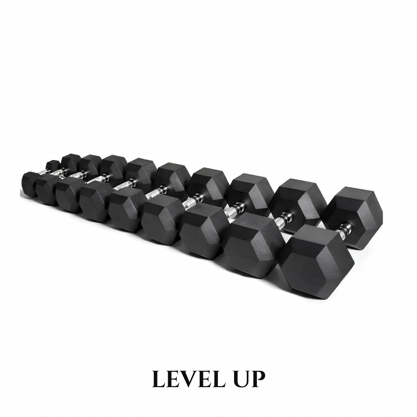 SET Haltères Hex Caoutchouc